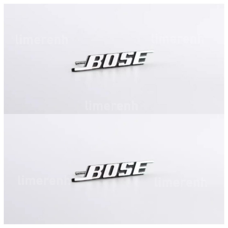 For BOSE Aluminum Logo Badge Replacement Piece 44mm x 5mm 2PCS