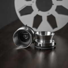 1 Pair Studevox Professional 1/4&Prime; Silver NAB Adapters For Reel To Reel Recorders