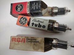 (2) RCA 6883 and (1) RCA 6146A vacuum tubes lot of 3