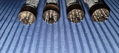 Mullard EL34 XF2 double OO getter 1960s Blackburn 4 Tube Set