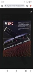 Vintage Acoustic Research Stereo Remote Control – Rare – Model SRC – Fast Ship!