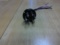 AMPHENOL 86CP6 MALE PLUG WITH LEADS 6 PIN OCTAL PRE-OWNED
