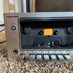 Vintage Toshiba Aurex Cassette Tape Player Deck PC-X10 Japan TESTED WORKING!