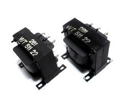 PAIR Philips Holland WT 511 22 Audio SE Output Transformers EL84 6BQ5 Used Testd