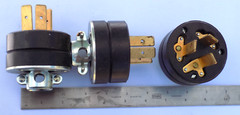 Hubbell Plug 50A. 125/250V. Male 3-Pole (Lot of 3pcs)
