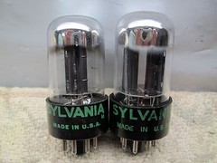 6SN7 GTB SYLVANIA NOS PLATINUM MATCHED PAIR