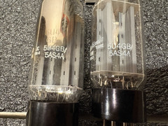 (2) GE 5U4GB 5AS4A tubes Tested