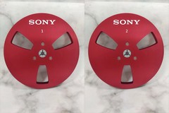 One Pair 7 » SONY Tape Reel silvery Aluminum for Reel to Reel Empty Take up Reel