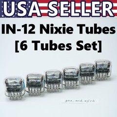 IN-12A Nixie Tubes UNUSED TESTED [6 TUBES SET] FAST DELIVERY – USA Seller