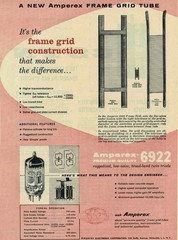 4x NOS 1963 Amperex 6922 GoldPin /Rare Heerlen⊿ 3 /DigitalTested /BugleBoy E88CC