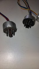 3pcs Vintage 8-pin Octal Male Plug Metal lenght 1,5ft Wires Female forTubes