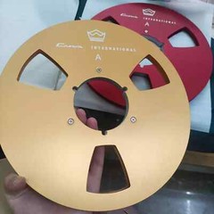 Custom one pair 10.5  » high-quality aluminum crown international tape reel