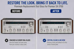 Pioneer SX-3700 Dial Glass Replacement Part