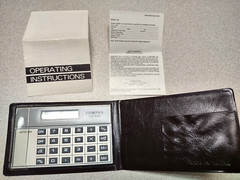 VTG Compex LC126 Solar Credit Card Size Calculator w/Case & Instructions Taiwan