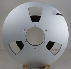 10.5&Prime; Aluminum Metal Reel To Reel 1/4&Prime; Magnetic Recording Tape – Used