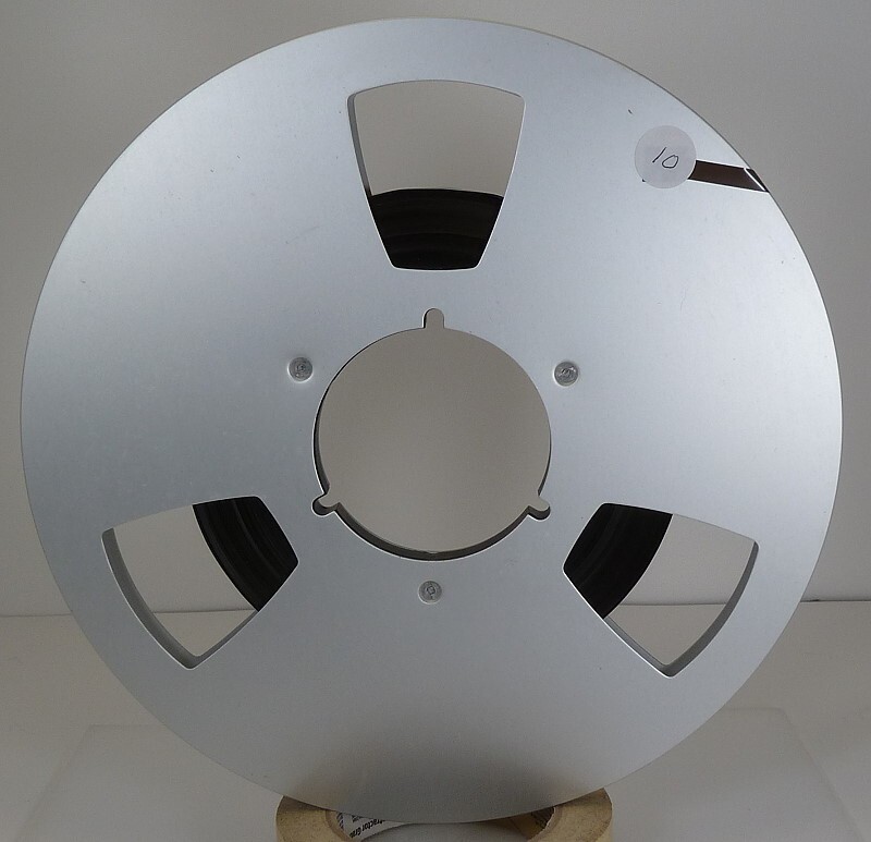 10.5&Prime; Aluminum Metal Reel To Reel 1/4&Prime; Magnetic Recording Tape – Used