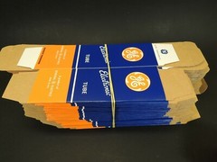 General Electric CARTON BOX for Radio Tubes EL 34-GZ34- 6SN7-120mm x 40mmx 40mm