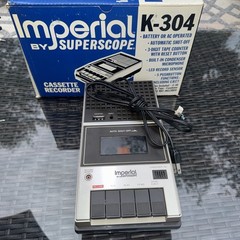 Imperial SuperScope K-304 Portable Cassette Player/Recorder
