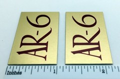 AR-6 Acoustic Research Speaker Badge Logo Emblem PAIR