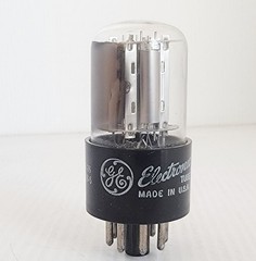 Vintage 1965 GE 6SL7GT Twin Triode Vacuum Tube Hickok Tested