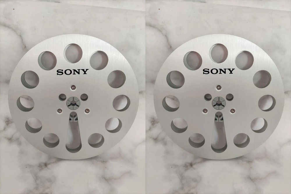 One Pair 7 » SONY Tape Reel silvery Aluminum for Reel to Reel Empty Take up Reel