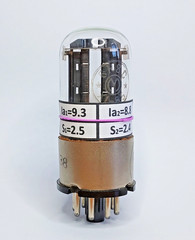 1x 6N8S / 6H8C / 6SN7GT / 6N8P MELZ factory 1955s Metal Base TUBE NEW NOS
