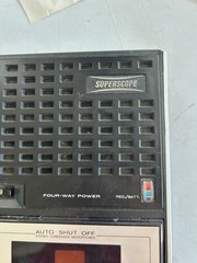Superscope CS-200S Stereo Cassette Recorder w/ Speakers Case Box Manual Japan