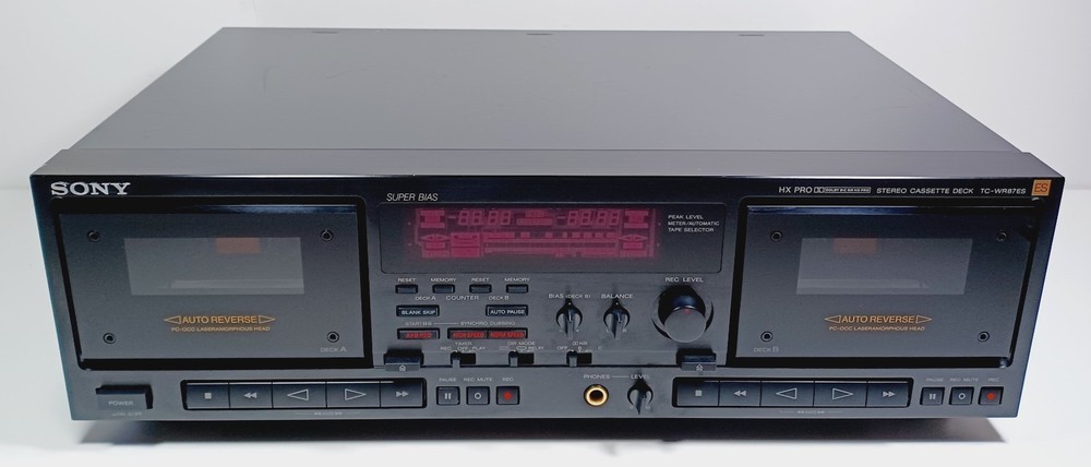 Vintage Sony TC-WR87ES HX Pro Stereo Cassette Deck – POWERS ON PARTS REPAIR