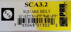 Square Belts 3.2 x .075 x .075&Prime;, 81.28 x 1.905 x 1.905 mm, Set of 2 pieces
