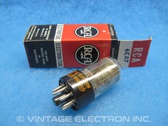 NOS 6EA7 (6EM7) Vacuum Tube – RCA – USA – 1964 (BLACK PLATES, TESTED!!)