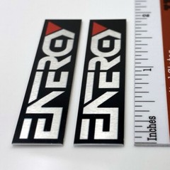 Energy Speaker Badge Logo Emblem Custom Aluminum Pair