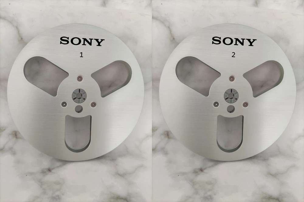 One Pair 7 » SONY Tape Reel silvery Aluminum for Reel to Reel Empty Take up Reel