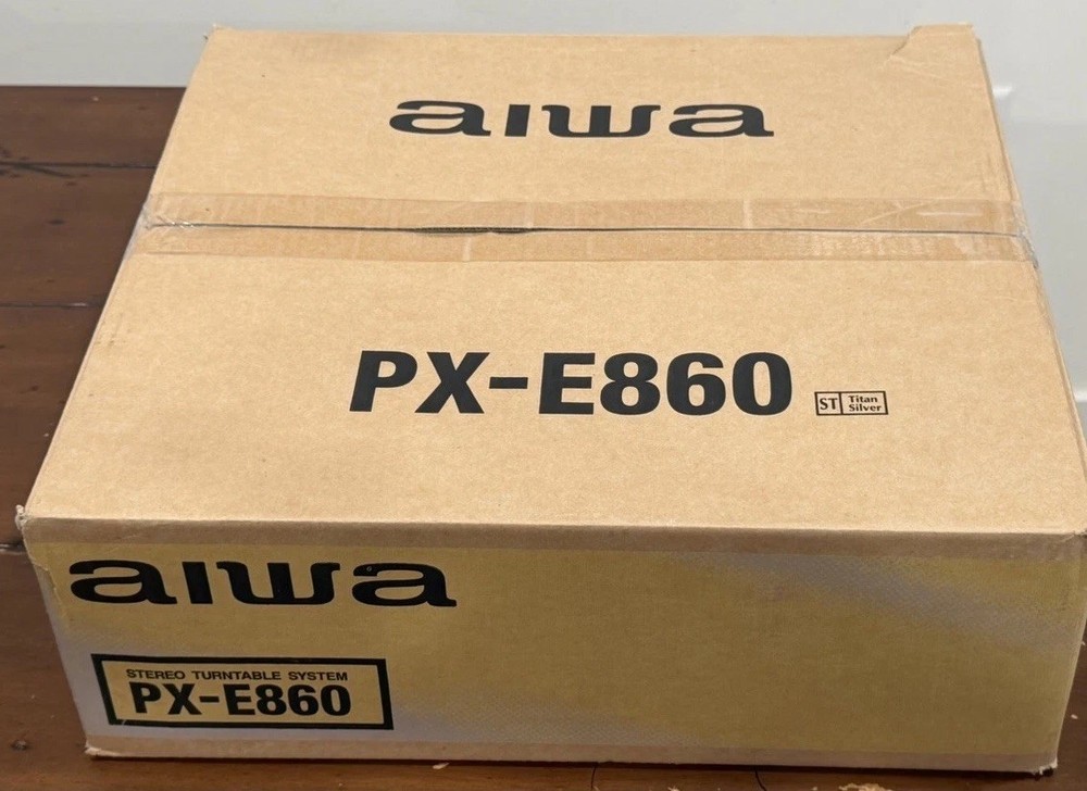 Aiwa PX-E860 Turntable SemiAuto BeltDrive Manual Operation Vintage New Old Stock
