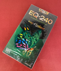 Vintage Excel Australia ⌘ Blank VHS ⌘ Video Tape EQ-240 : PAL 4 Hour Duration