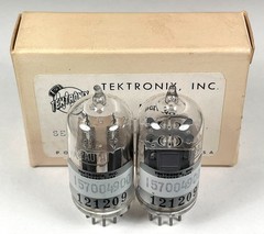 2 NIB NOS Tektronix selected RCA 12AU7 tubes TV7 & AT1000 tested excellent