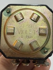 Pair Vintage Realistic Violet AT-50H L-Pad 8 Ohm Speaker Level Controls Japan