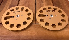 One Pair 7 » SONY Tape Reel silvery Aluminum for Reel to Reel Empty Take up Reel