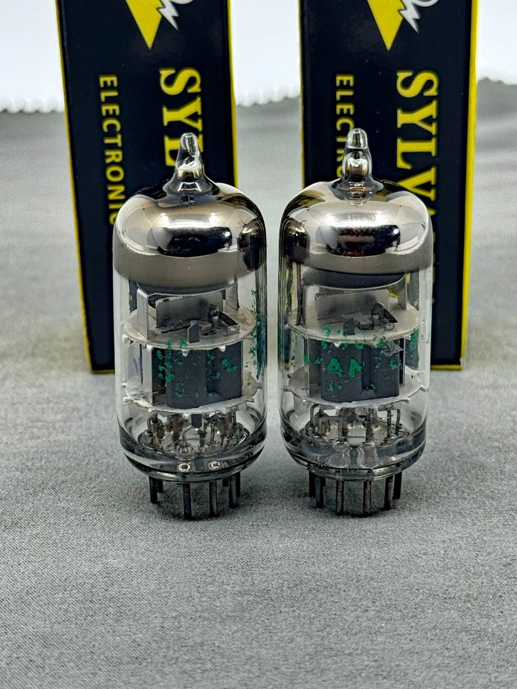(2) Sylvania JAN-7308 Tube Mil Spec 6922 O Getters Tests Strong TV-7B/U