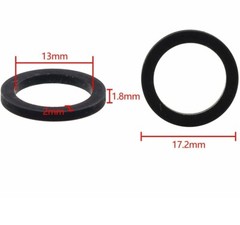 2pcs 13mmx17.2×1.8 Idle Wheel Belt Loop Idler Rubber Ring for Cassette Deck Tape
