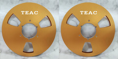 One 10.5 » x 1/4&Prime; Silver TEAC Tape reel High Quality Aluminum Take Up Reel