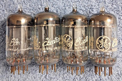 1954 GE 12AU7/ECC82 PLATINUM PLUS GRADE Preamp Tubes Matched Pair 90% NOS