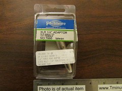 Philmore XLR 1/4 Inch Adaptor XLR Male Plug Female Audio No. T660 New