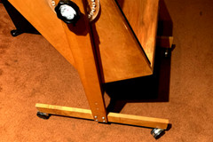 Otari 19 inch standard rail (14 space) adjustable angle Wood Cabinet Casters