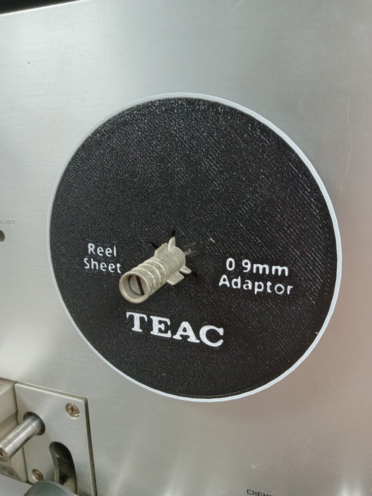 Four TEAC REEL TO REEL Adjusting Sheet Spacers Adaptors 0.9mm – New
