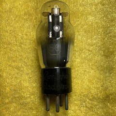 RCA 56 RADIO VACUUM TUBE TESTED VINTAGE BLACK PLATE BOTTOM FOIL D GETTER A805.C