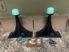 2 Vintage AlNiCo Magnavox Jensen RP-109 16Ohms Horns Tweeters Crossover Baffles