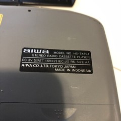 Aiwa HS-TX394 Radio Player Read Inside -Cassette Doesn&rsquo;t Work- Radio Works @B