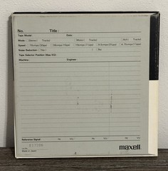 Maxell Sound Recording Reel to Reel Tape UD 35-180 Low Noise Hi-Output UNTESTED