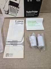 Canon TP-8 Pocket Printer Calculator w/Original Box, Manual, & Paper Tested