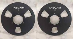 One Pair silvery TASCAM 10.5 » 1/4 Aluminum Reel to Reel Tape Reel RE-1400